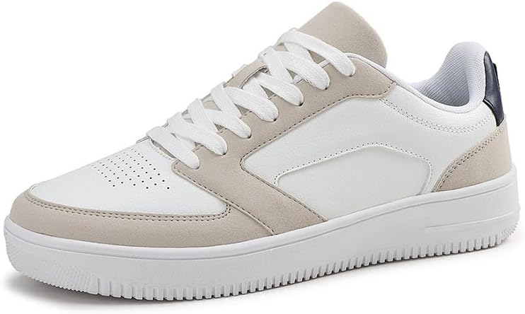 Мужские скейтбордические кроссовки Haplkiy Low Top с низким верхом, противоскользящие, удобные и прочные спортивные кроссовки и обувь в повседневном стиле для активного отдыха на улице - для любителей уличной моды, белый/бежевый
Мужские скейтбордические кроссовки Haplkiy Low Top с низким верхом, противоскользящие, удобные и прочные спортивные кроссовки и обувь в повседневном стиле для активного отдыха на улице - для любителей уличной моды, белый/бежевый