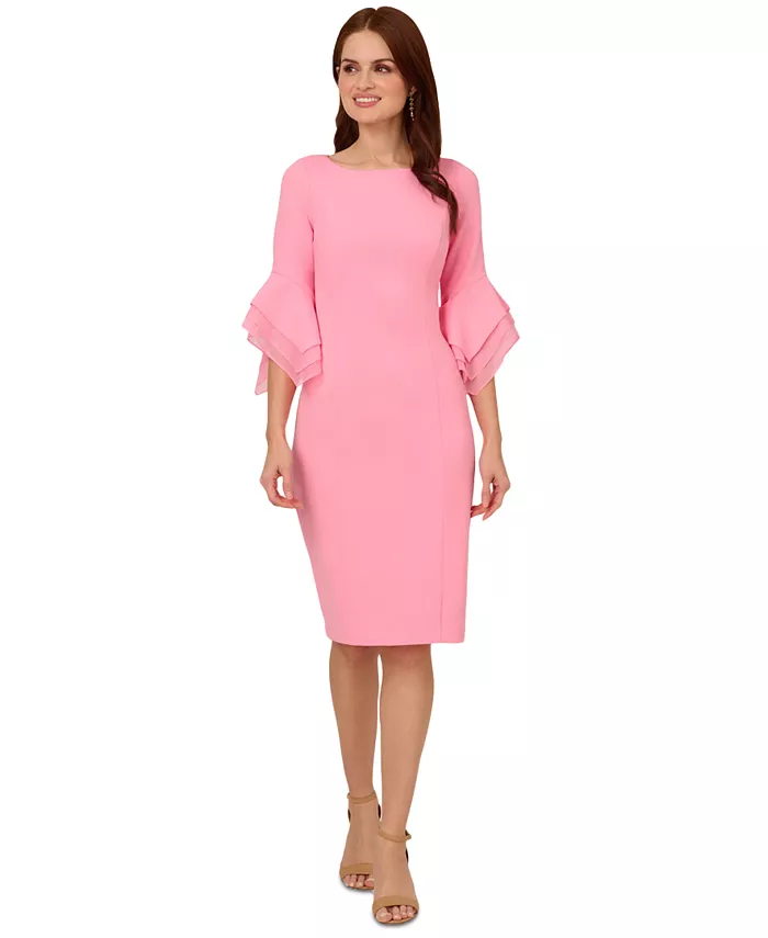 Женское платье-футляр из крепа с многоярусными рукавами Adrianna Papell, розовый
Женское платье-футляр из крепа с многоярусными рукавами Adrianna Papell, розовый