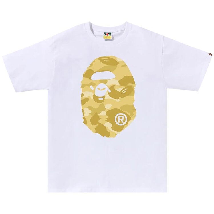 Футболка BAPE Color Camo Big Ape Head Tee, цвет White/Yellow
Футболка BAPE Color Camo Big Ape Head Tee, цвет White/Yellow