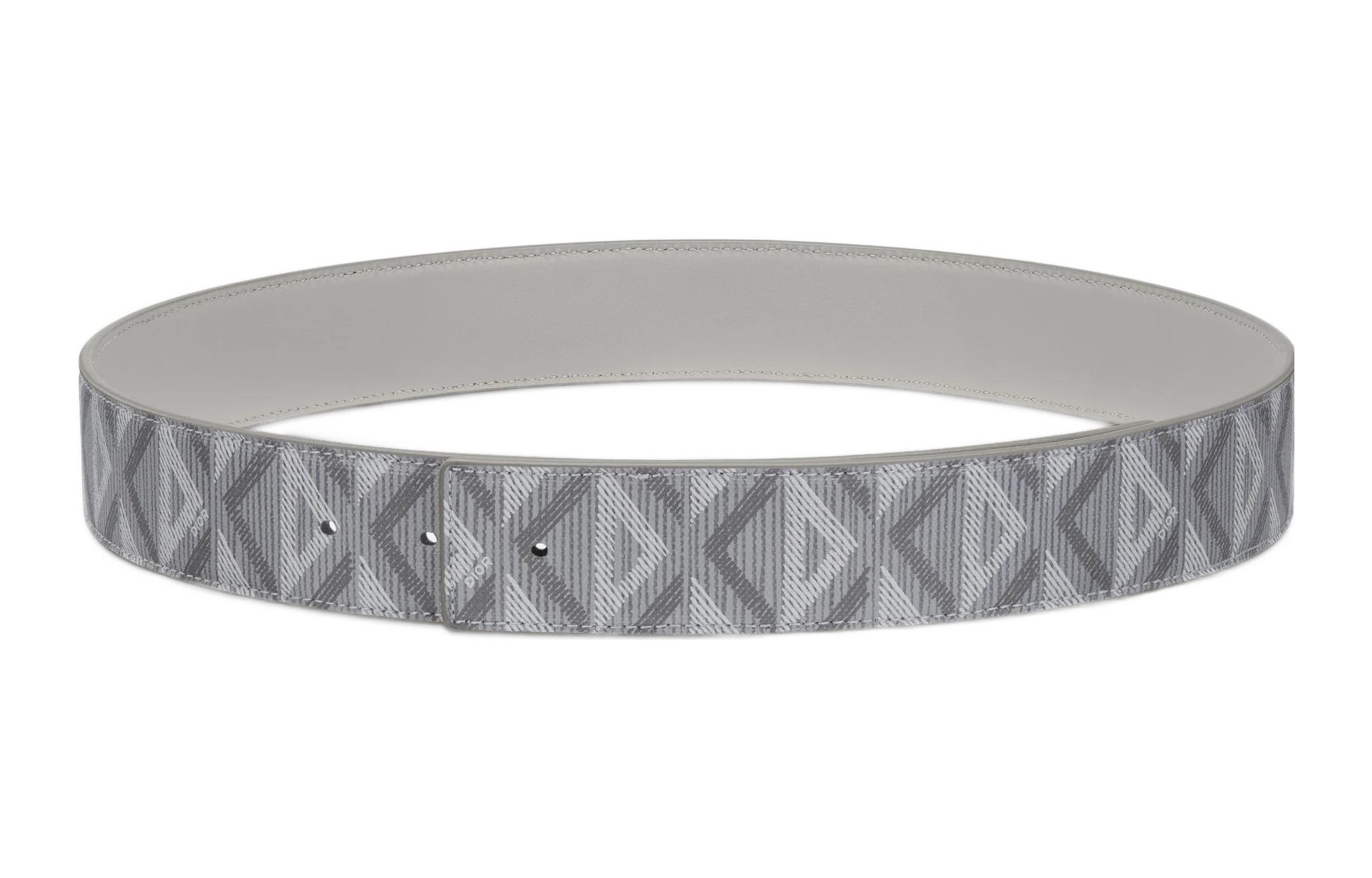 DIOR CD Diamond Leather Belts Men's Gray
DIOR CD Diamond Leather Belts Men's Gray