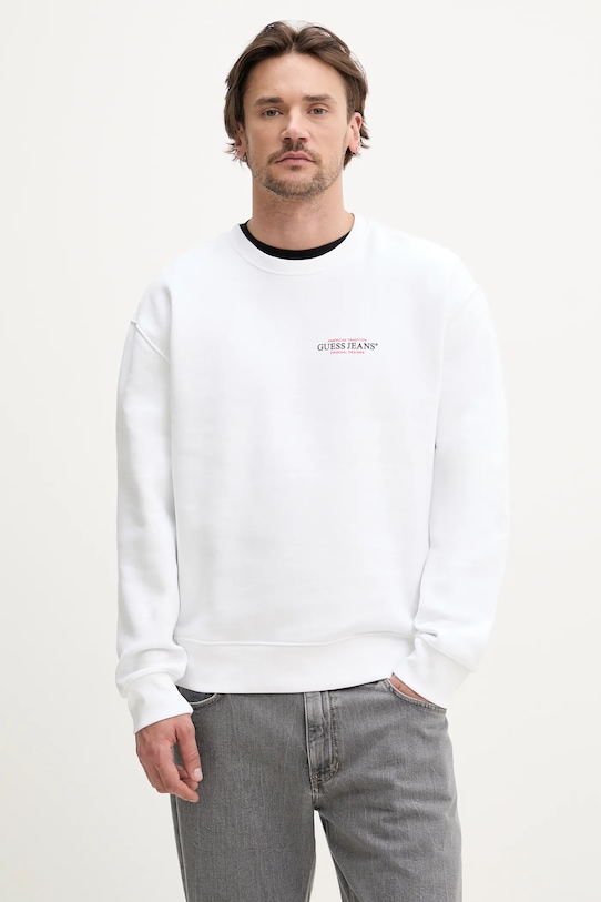 Толстовка Guess Jeans, белый 
Толстовка Guess Jeans, белый