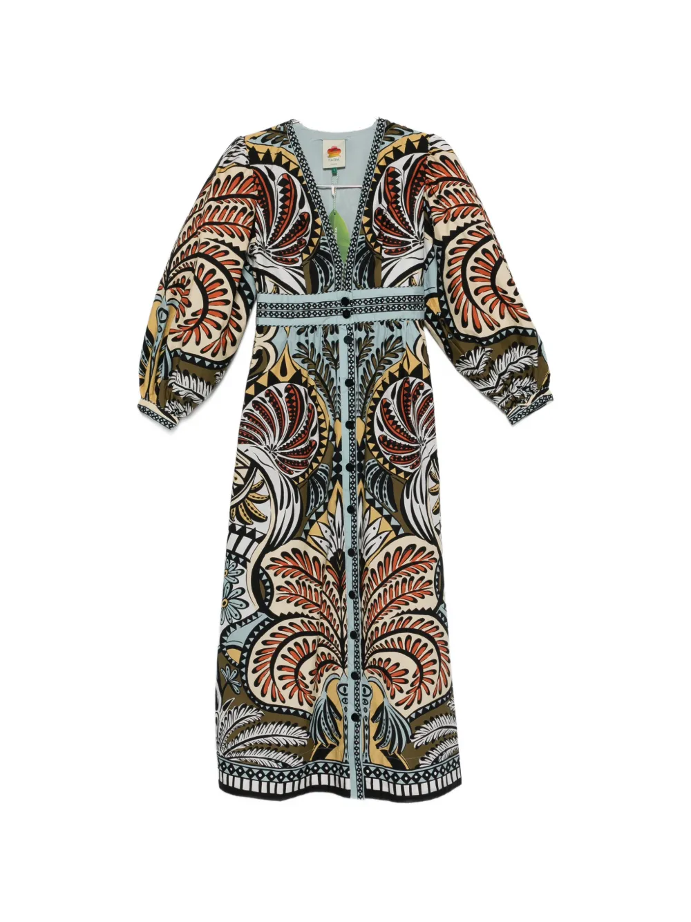 Платье с принтом и V-образным вырезом Farm Rio, бежевый
Платье с принтом и V-образным вырезом Farm Rio, бежевый