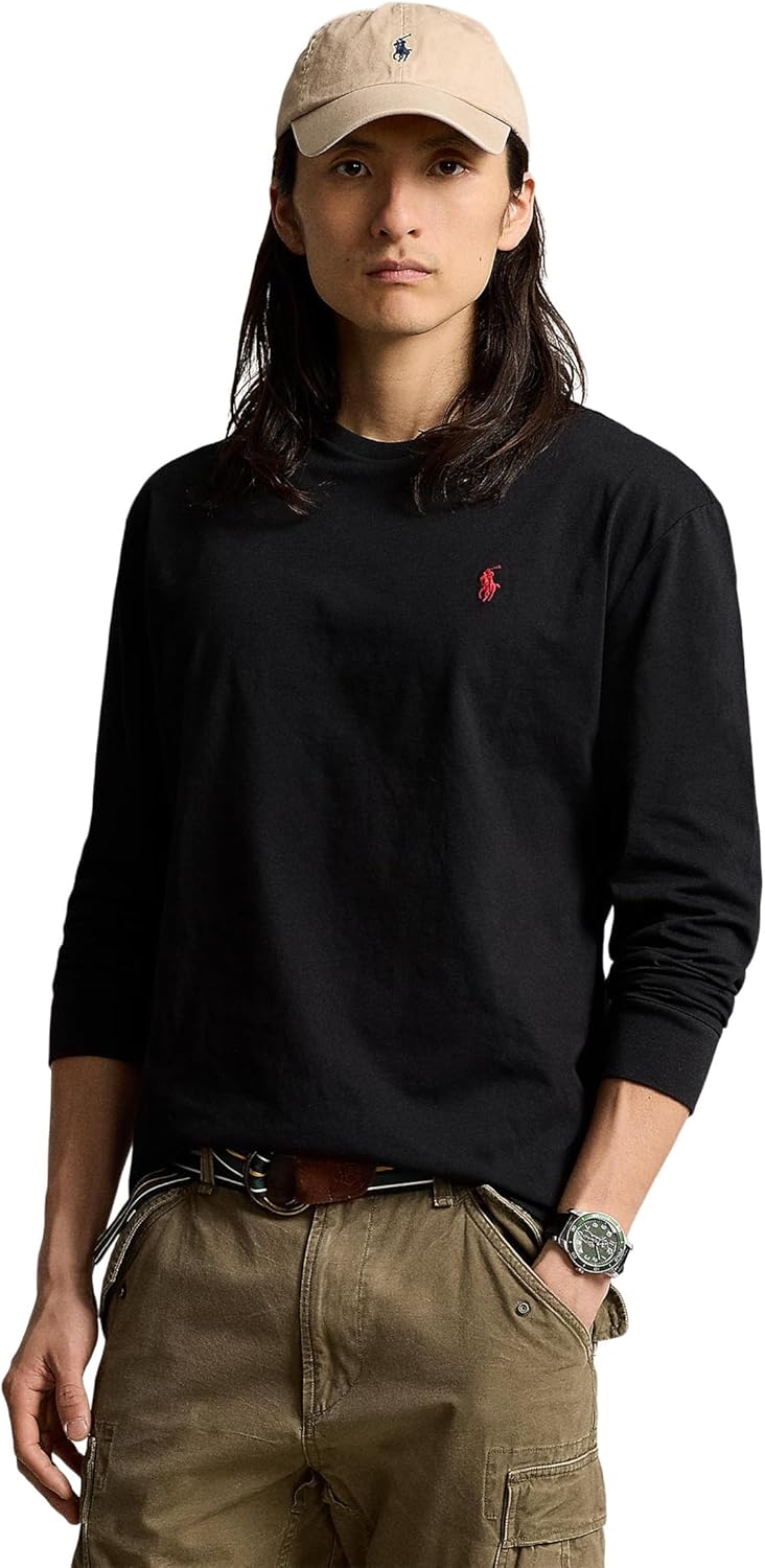 Мужская футболка классического кроя из хлопкового джерси POLO RALPH LAUREN, Polo Black 1, Черный, Мужская футболка классического кроя из хлопкового джерси POLO RALPH LAUREN, Polo Black 1
Мужская футболка классического кроя из хлопкового джерси POLO RALPH LAUREN, Polo Black 1, Черный, Мужская футболка классического кроя из хлопкового джерси POLO RALPH LAUREN, Polo Black 1