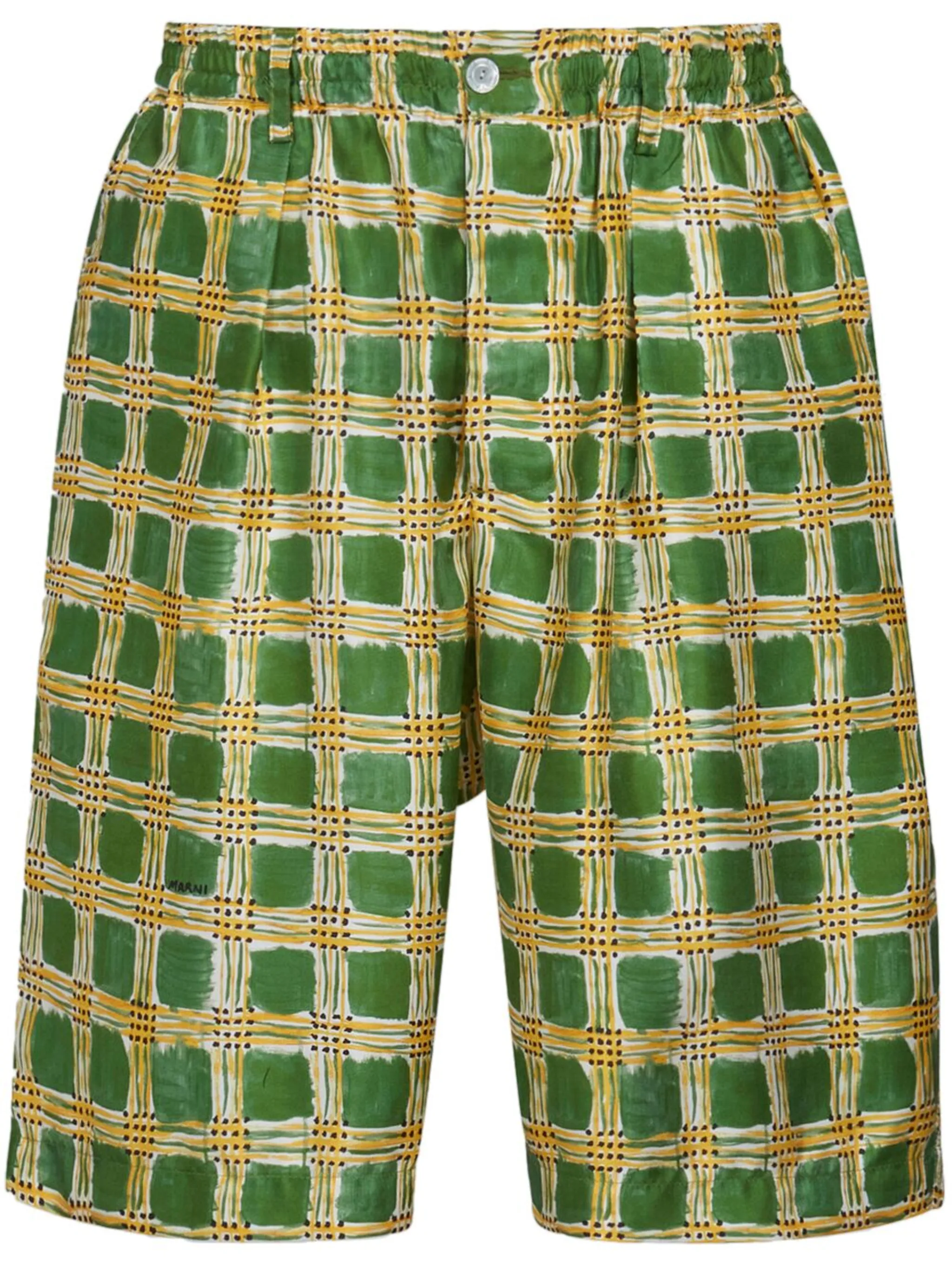 Шелковые шорты Check Fields Marni, зеленый
Шелковые шорты Check Fields Marni, зеленый