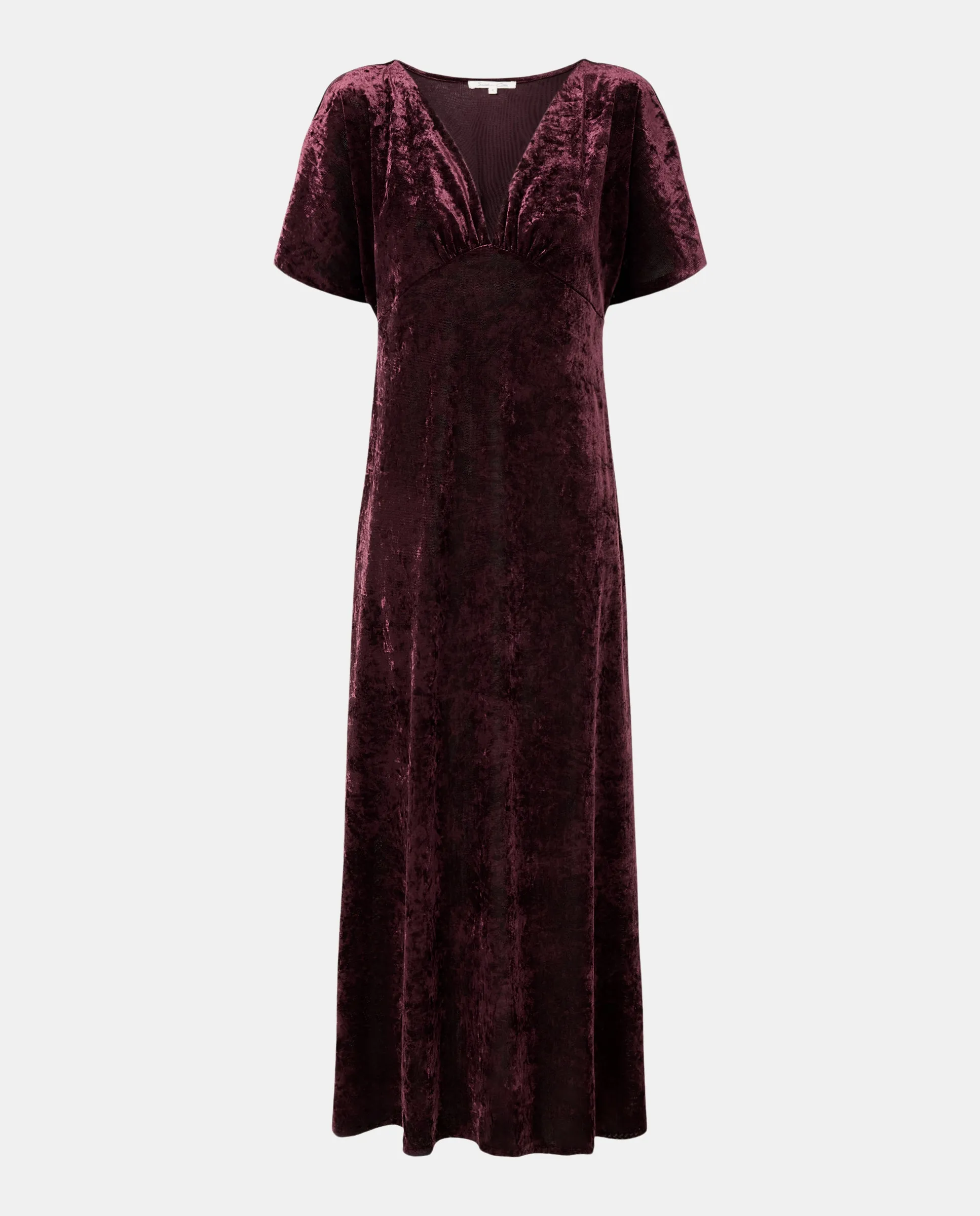 Гладкое бархатное платье Southern Cotton, бордовый 
Гладкое бархатное платье Southern Cotton, бордовый