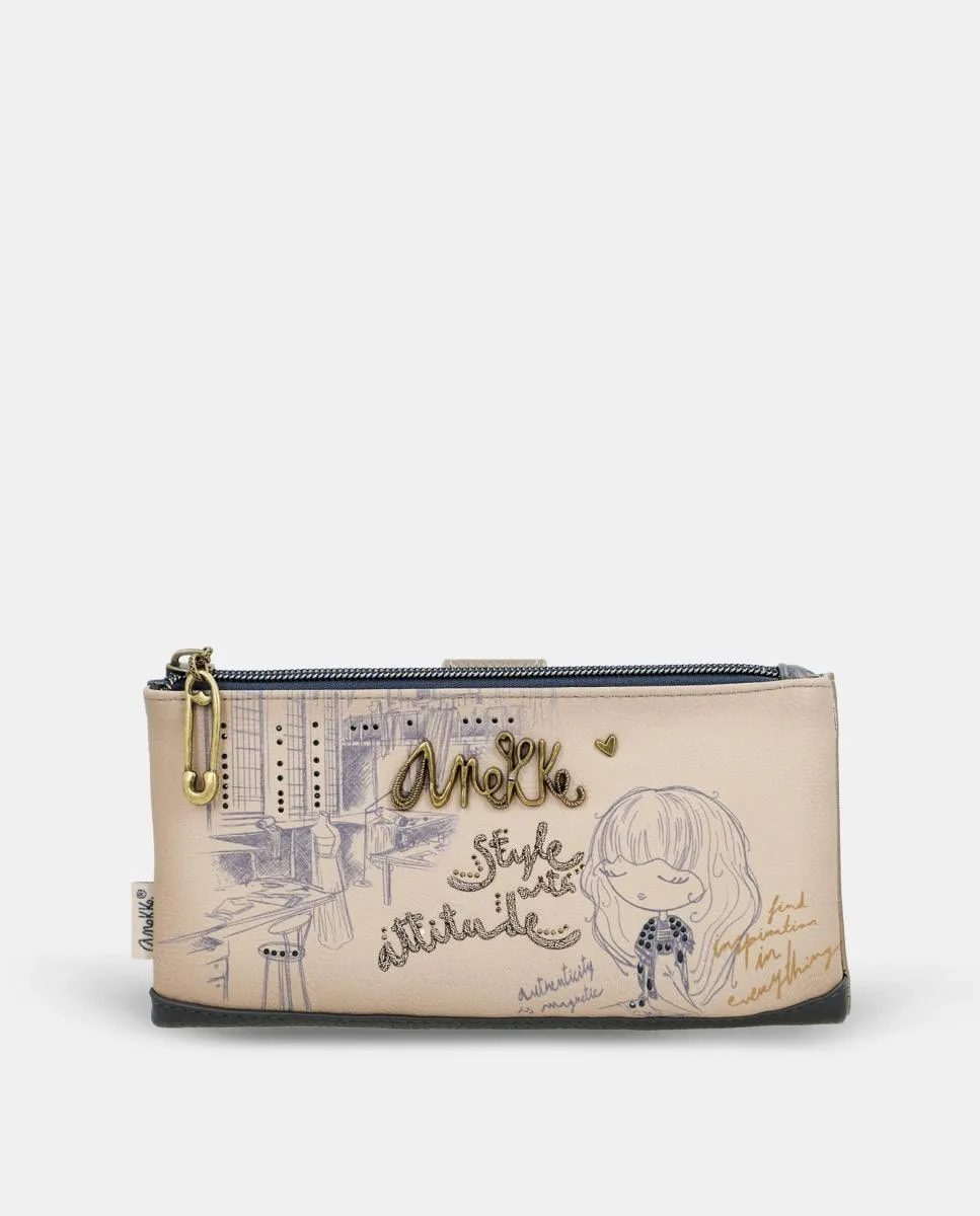 Большой гибкий RFID-кошелек Studio Anekke, многоцветный
Большой гибкий RFID-кошелек Studio Anekke, многоцветный