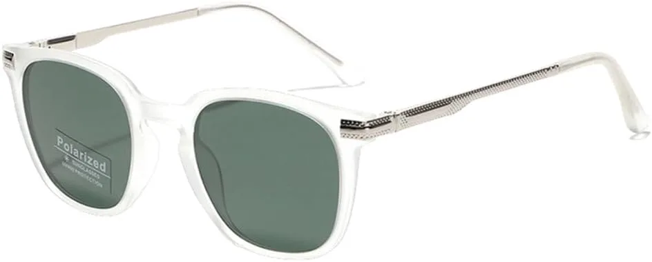 Солнцезащитные очки MUTYNE квадратной формы для мужчин, полуметаллические, большие, для женщин, защита от УФ-излучения UV400, для вождения, Clear With Green
Солнцезащитные очки MUTYNE квадратной формы для мужчин, полуметаллические, большие, для женщин, защита от УФ-излучения UV400, для вождения, Clear With Green