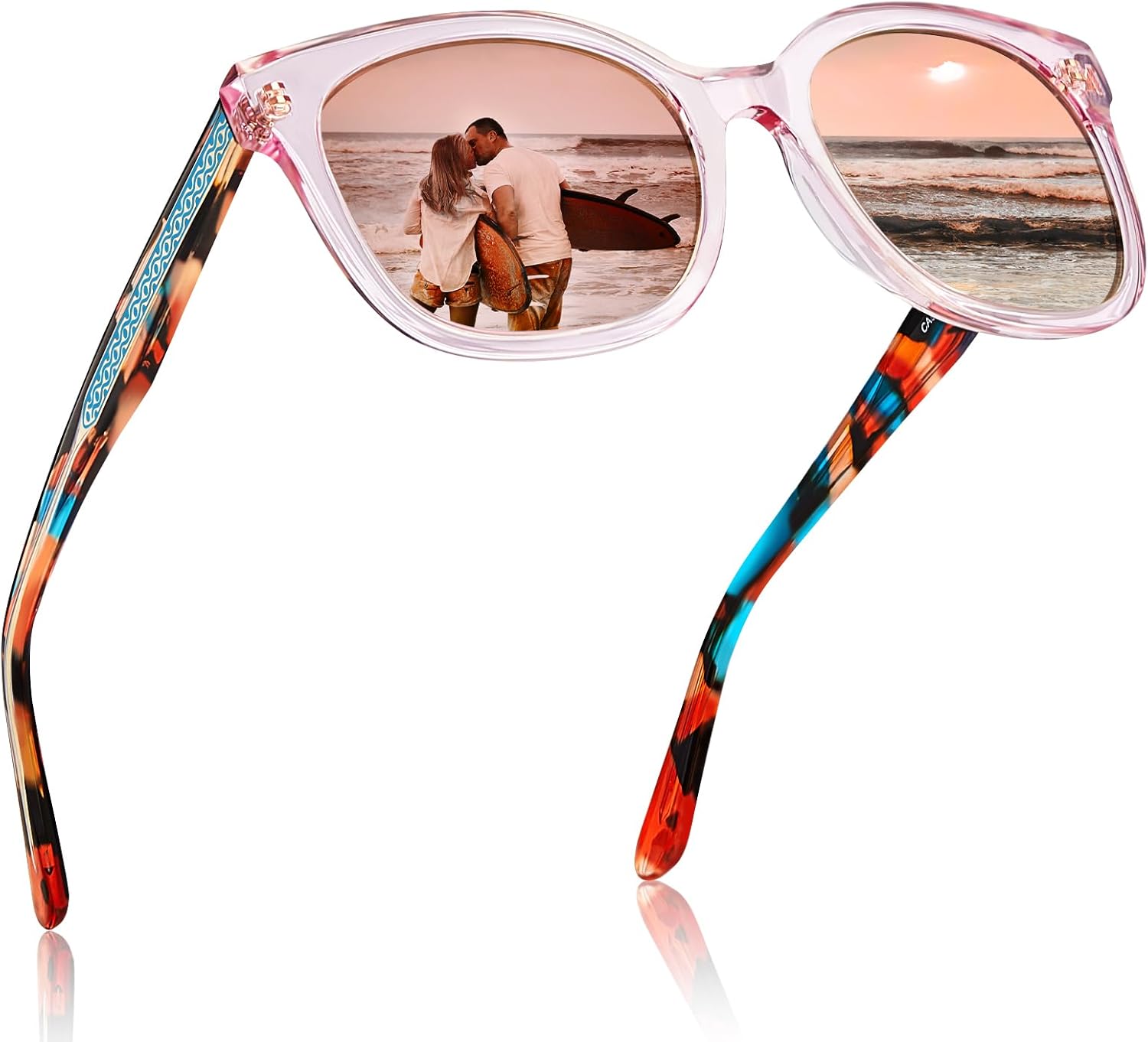 Женские поляризованные солнцезащитные очки CARFIA «Кошачий глаз» из ацетата с защитой от УФ-излучения, ретро-очки для женщин с рельефным узором и проволочным каркасом, 4. Light Pink Frame + Pink Mirrored
Женские поляризованные солнцезащитные очки CARFIA «Кошачий глаз» из ацетата с защитой от УФ-излучения, ретро-очки для женщин с рельефным узором и проволочным каркасом, 4. Light Pink Frame + Pink Mirrored