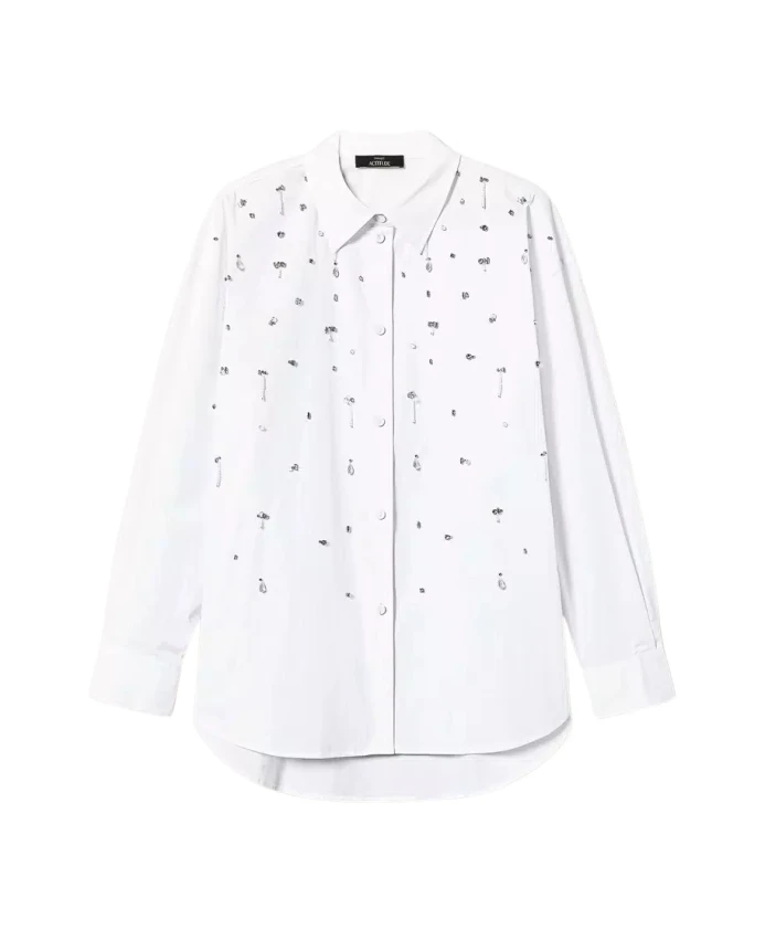 Белая блузка, коллекция Attitude, вышивка. Twinset, белый
Белая блузка, коллекция Attitude, вышивка. Twinset, белый