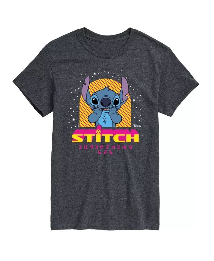 Мужская футболка с рисунком Лило и Стич AIRWAVES, серый 
Мужская футболка с рисунком Лило и Стич AIRWAVES, серый