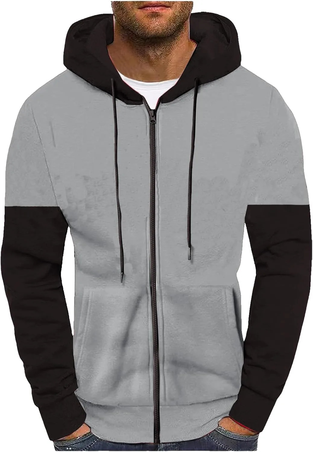 Wankang мужская толстовка с капюшоном, полная молния, карманы
Wankang мужская толстовка с капюшоном, полная молния, карманы