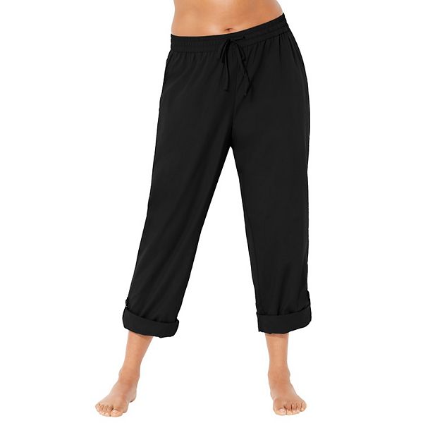 Swim 365 женские plus size таслоновые брюки-капри Swimsuits For All, Black
Swim 365 женские plus size таслоновые брюки-капри Swimsuits For All, Black