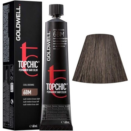 Goldwell Topchic Стойкая краска для волос Cool Browns 6MB Браун типа 60мл 
Goldwell Topchic Стойкая краска для волос Cool Browns 6MB Браун типа 60мл