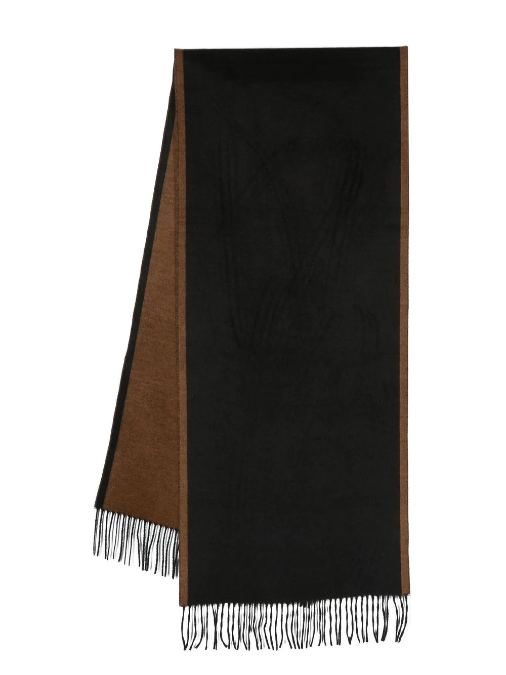 Шарф с бахромой Zegna, черный
Шарф с бахромой Zegna, черный