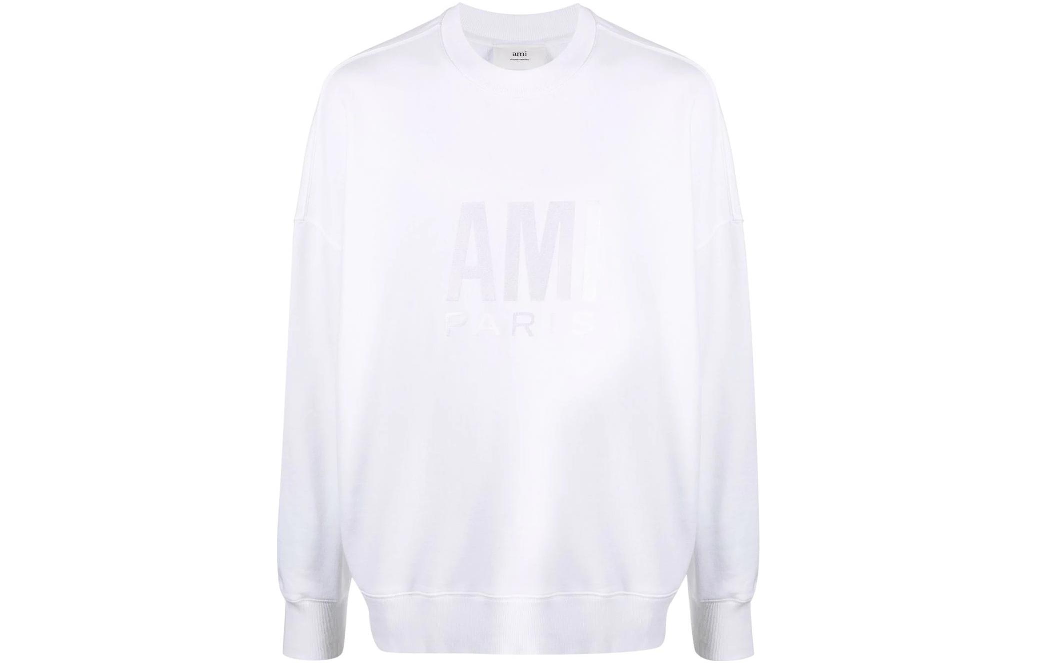 Свитшот из хлопка с принтом логотипа AMIPARIS, белый
Свитшот из хлопка с принтом логотипа AMIPARIS, белый