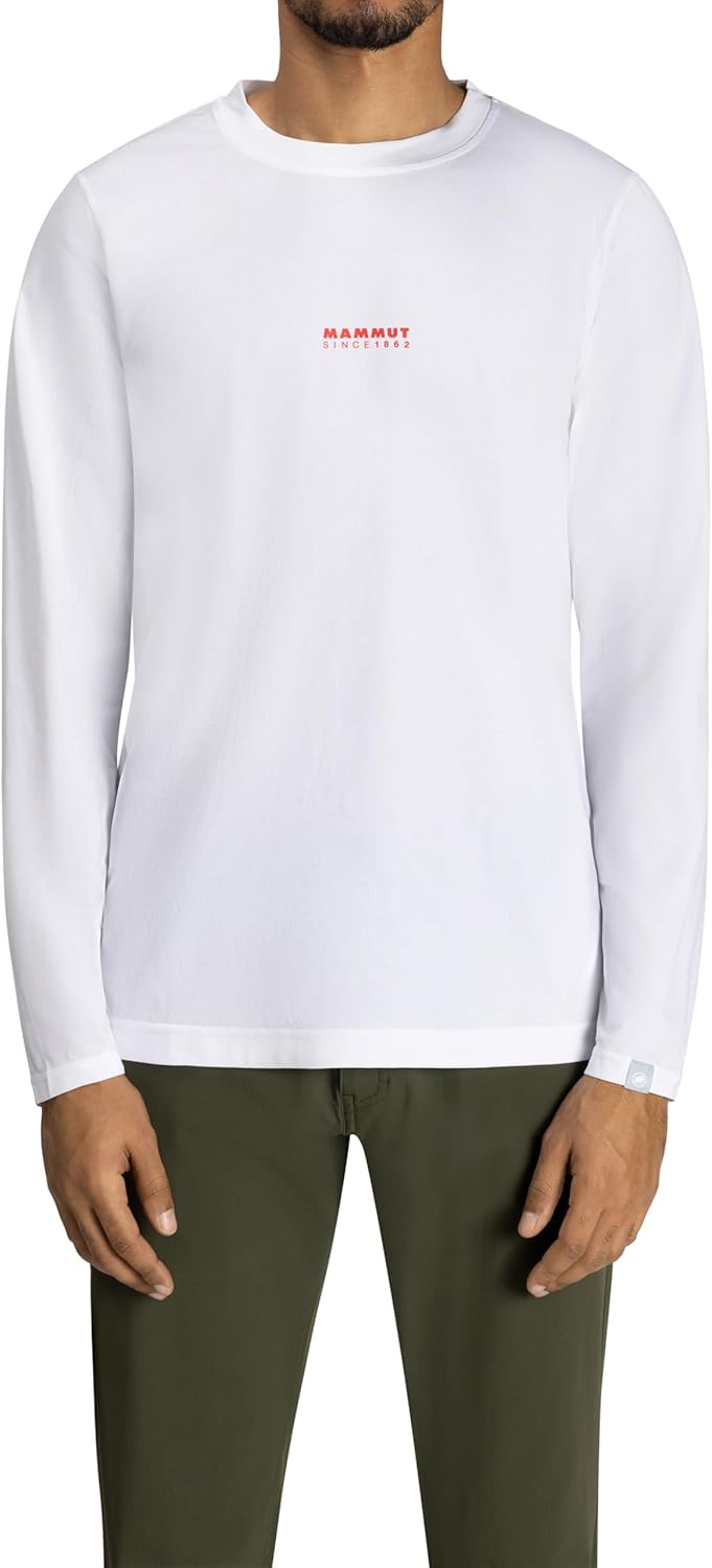 Мужская футболка с длинными рукавами Mammut QD с логотипом, модель AF, белый/красный
Мужская футболка с длинными рукавами Mammut QD с логотипом, модель AF, белый/красный
