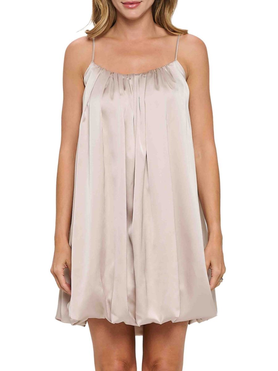 Атласное платье-баллон Renee C., бежевый 
Атласное платье-баллон Renee C., бежевый