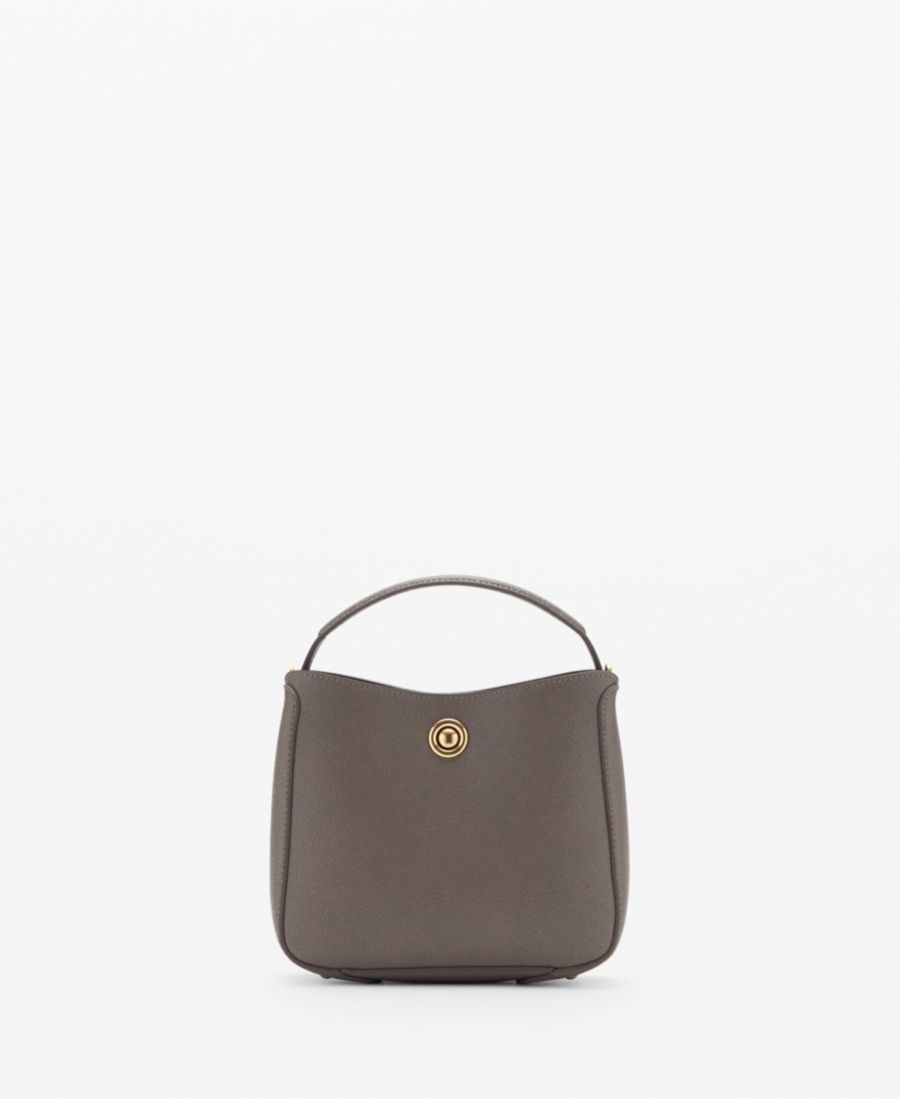 Маленькая женская сумка-ведро с металлическими деталями MANGO, Light, Pastel Brown
Маленькая женская сумка-ведро с металлическими деталями MANGO, Light, Pastel Brown