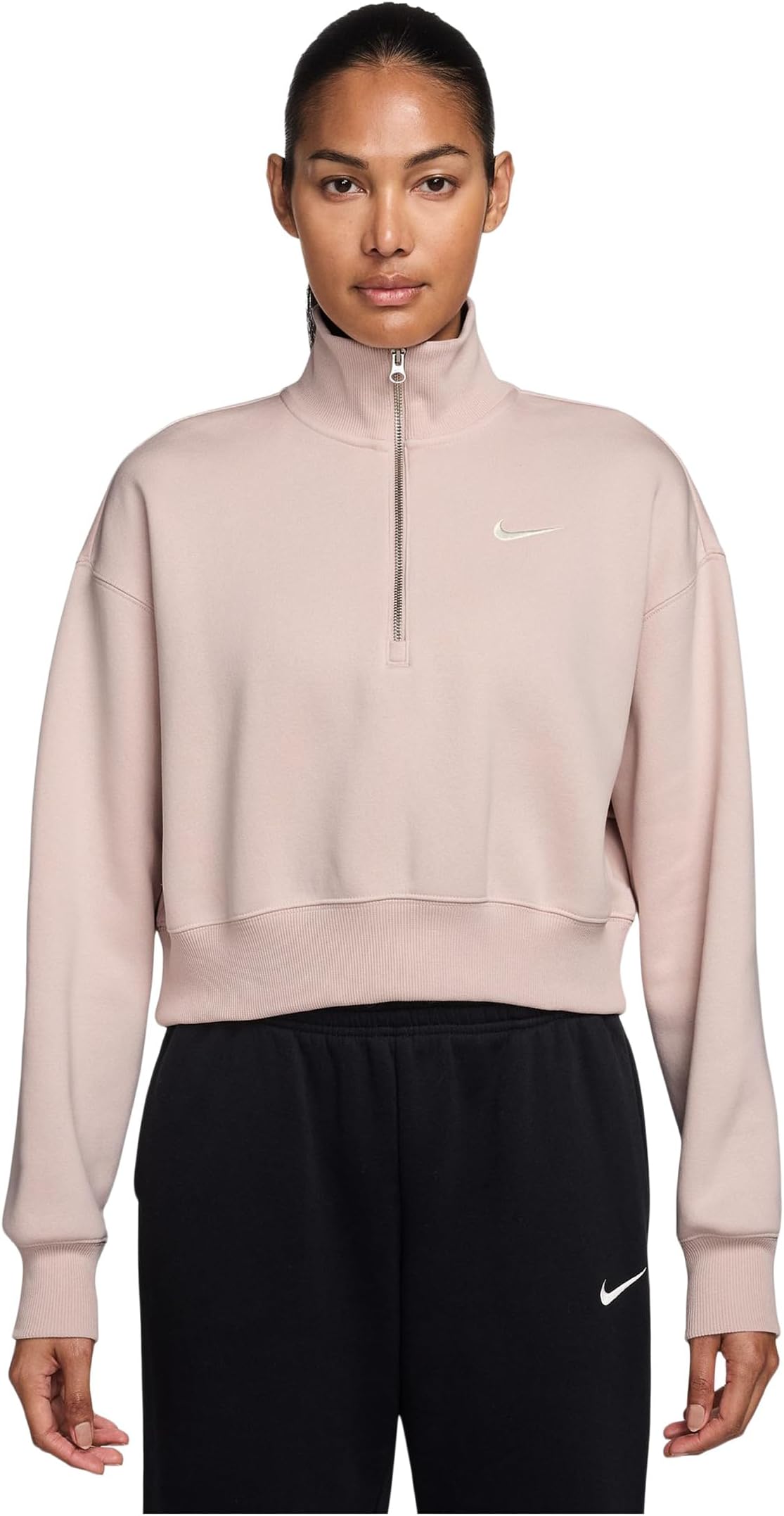 Женская спортивная флисовая укороченная толстовка Phoenix с молнией 1/4 Nike, Silt Red/Sail
Женская спортивная флисовая укороченная толстовка Phoenix с молнией 1/4 Nike, Silt Red/Sail