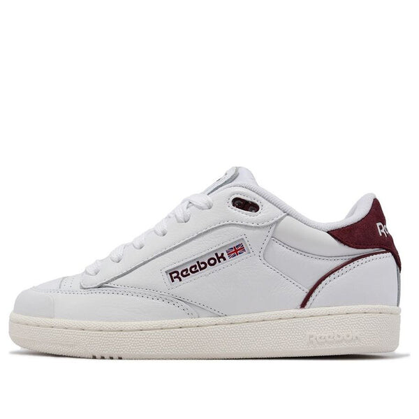 Кроссовки club c bulc 'white classic burgundy' Reebok, белый 
Кроссовки club c bulc 'white classic burgundy' Reebok, белый