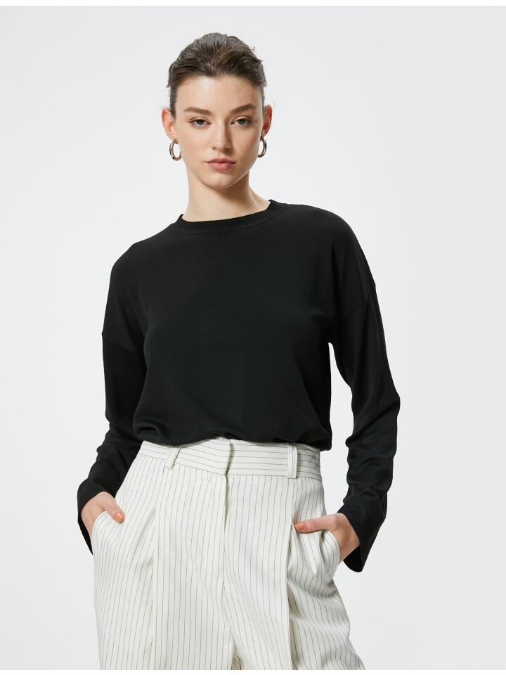 Свитер KOTON, черный 
Свитер KOTON, черный