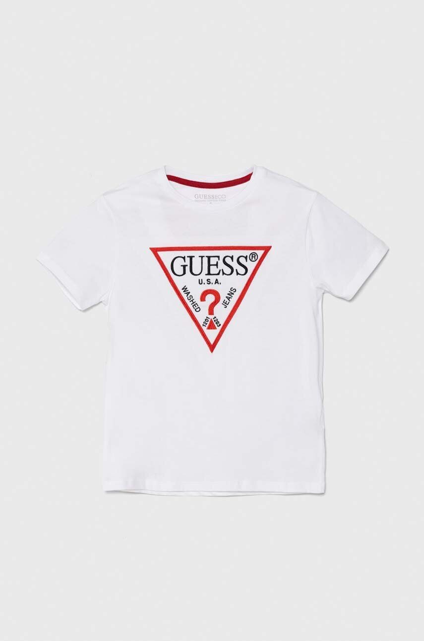 Детская хлопковая футболка Guess, белый
Детская хлопковая футболка Guess, белый