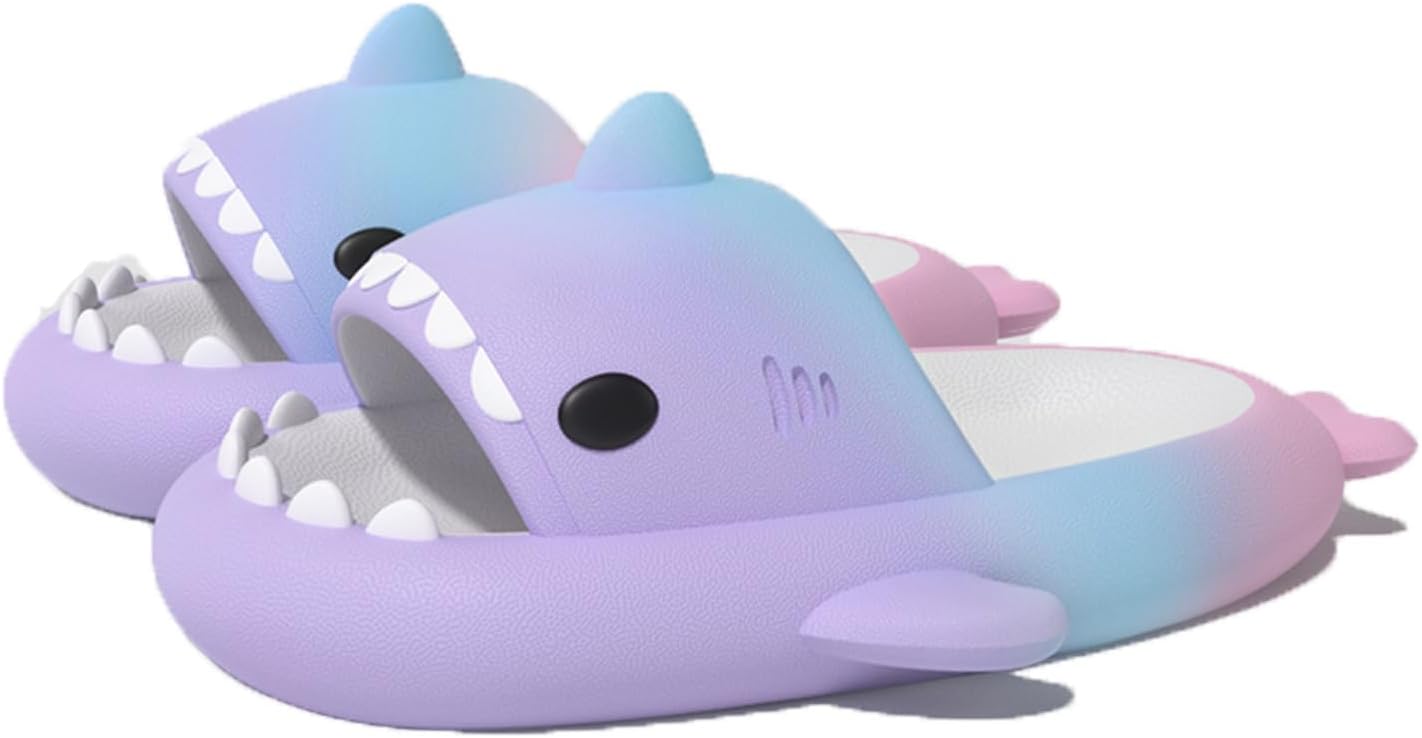Тапочки Zureto Shark Cloud, милые тапочки с рисунком акулы для дома и улицы для женщин и мужчин, синий/фиолетовый/розовый
Тапочки Zureto Shark Cloud, милые тапочки с рисунком акулы для дома и улицы для женщин и мужчин, синий/фиолетовый/розовый