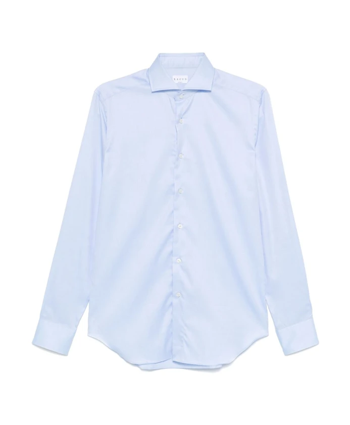 Синяя хлопковая рубашка из поплина с французским воротником. Xacus, синий
Синяя хлопковая рубашка из поплина с французским воротником. Xacus, синий