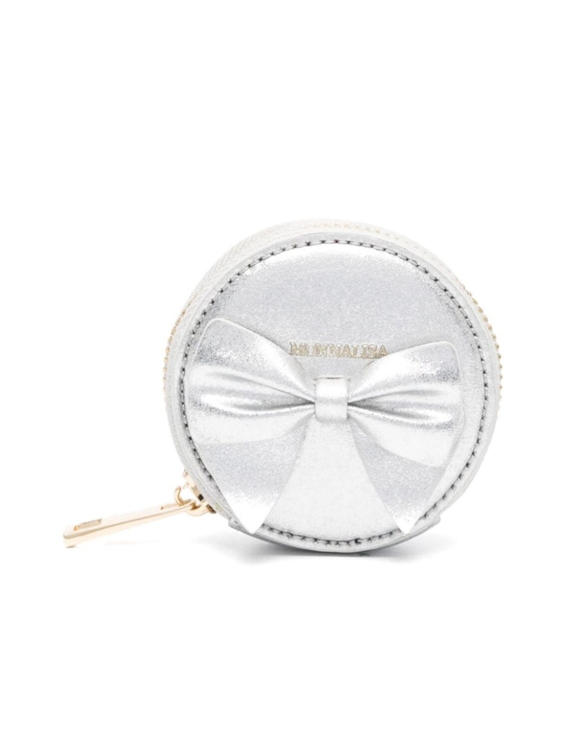 Monnalisa сумка с ремешком на запястье и бантом, серебристый
Monnalisa сумка с ремешком на запястье и бантом, серебристый