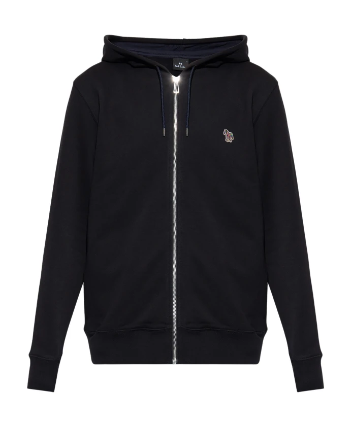 Заплатанная толстовка Ps By Paul Smith, черный 
Заплатанная толстовка Ps By Paul Smith, черный
