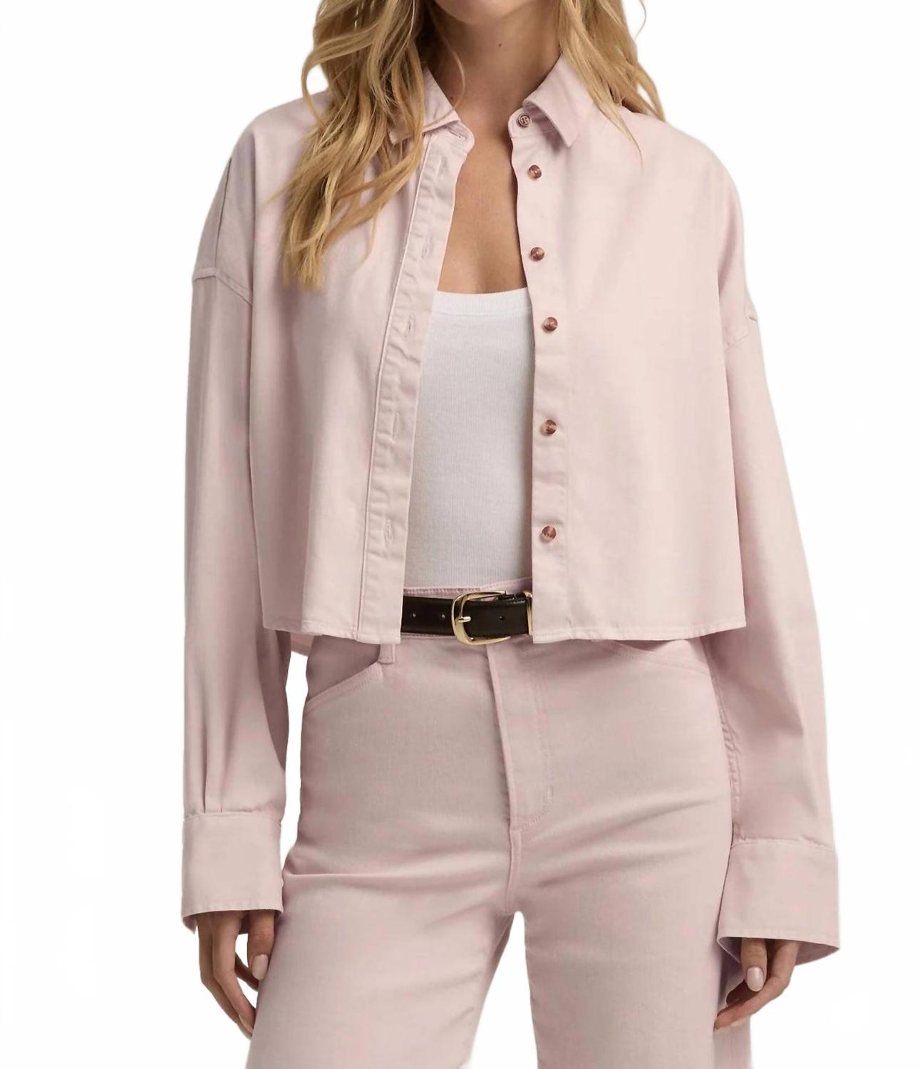 Обрезанная рубашка бывшего в бледно-розовом Favorite Daughter
Обрезанная рубашка бывшего в бледно-розовом Favorite Daughter