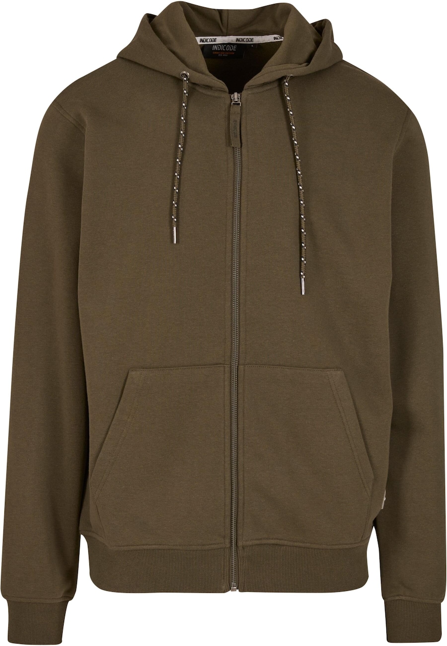 Толстовка с капюшоном на молнии INDICODE JEANS Ponto, оливковый
Толстовка с капюшоном на молнии INDICODE JEANS Ponto, оливковый