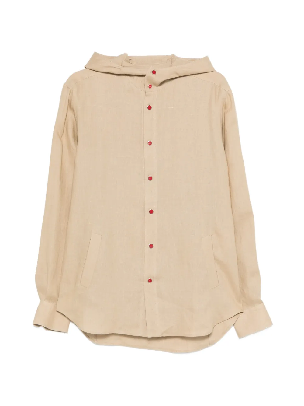 Рубашка с капюшоном на пуговицах Kiton, бежевый
Рубашка с капюшоном на пуговицах Kiton, бежевый