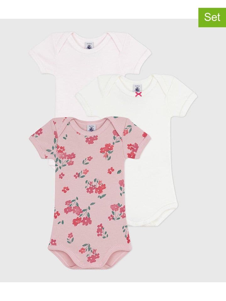 PETIT BATEAU Комплект из 3 боди: бело-розовые
PETIT BATEAU Комплект из 3 боди: бело-розовые
