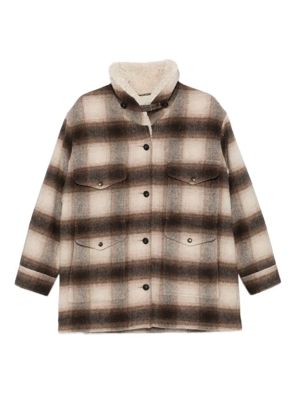 Пальто Kodiak в клетку с овчинным воротником Filson, коричневый
Пальто Kodiak в клетку с овчинным воротником Filson, коричневый