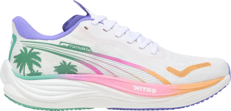 Кроссовки Formula 1 x Velocity Nitro 3 'Miami Grand Prix', белый
Кроссовки Formula 1 x Velocity Nitro 3 'Miami Grand Prix', белый