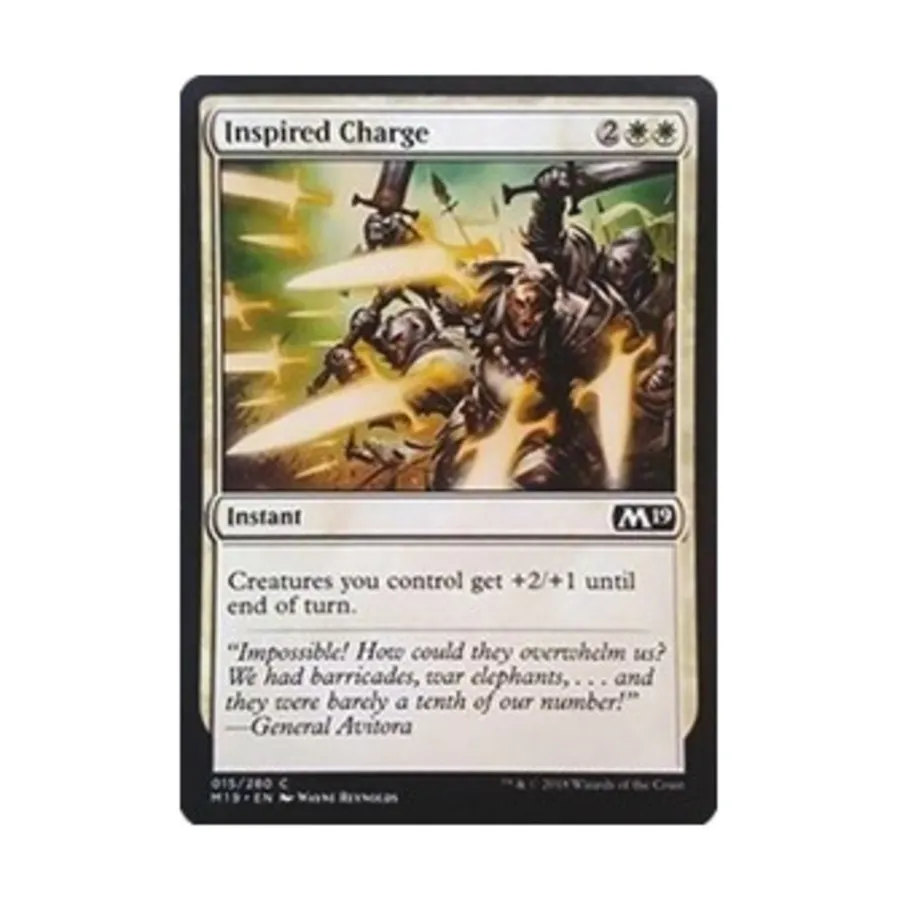 CCG Вдохновленный заряд (С) (Рольга), MTG - Core Set 2019
CCG Вдохновленный заряд (С) (Рольга), MTG - Core Set 2019