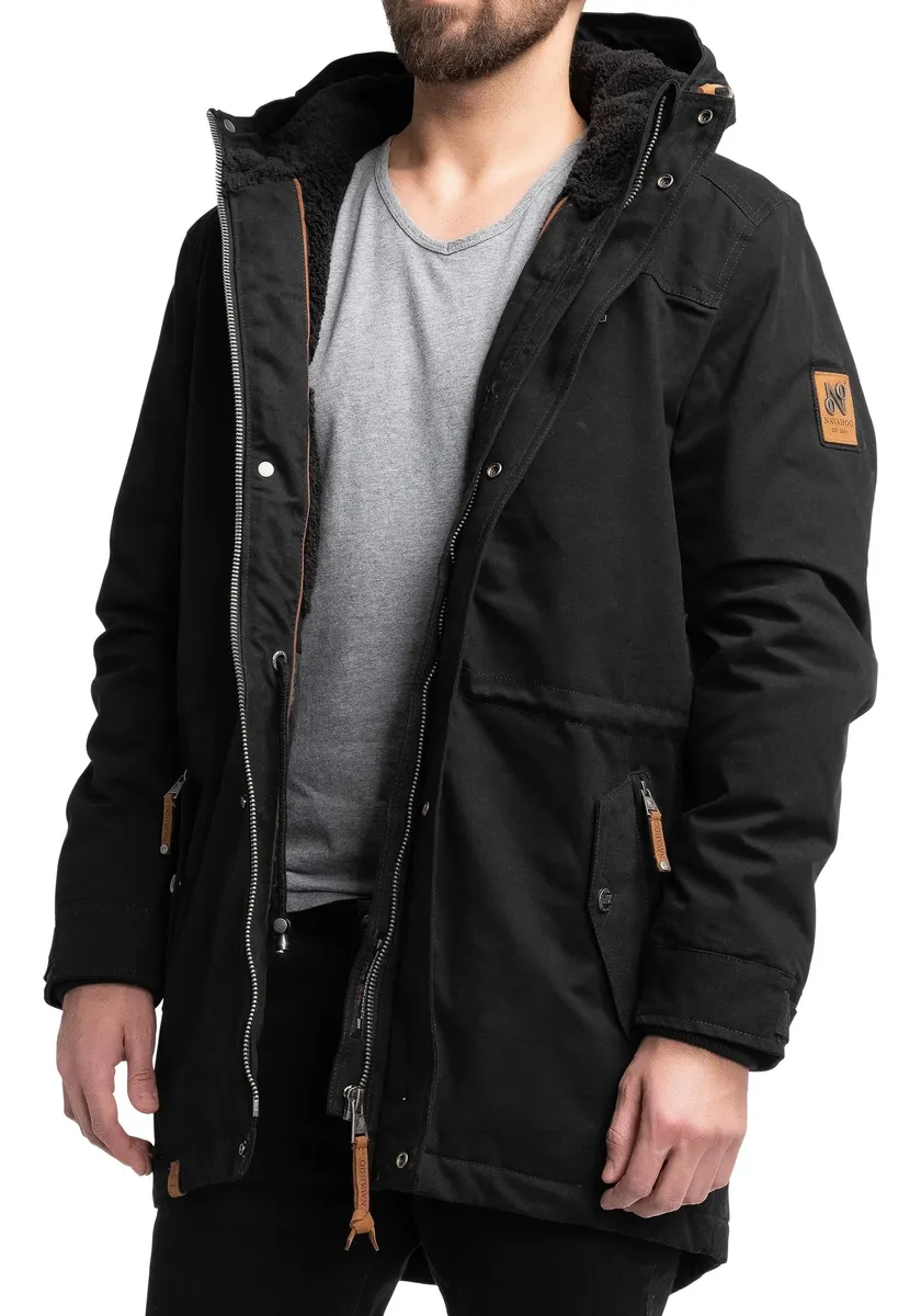 Navahoo Parka "Manaka", с капюшоном, стильное мужское зимнее пальто с капюшоном, черный
Navahoo Parka "Manaka", с капюшоном, стильное мужское зимнее пальто с капюшоном, черный