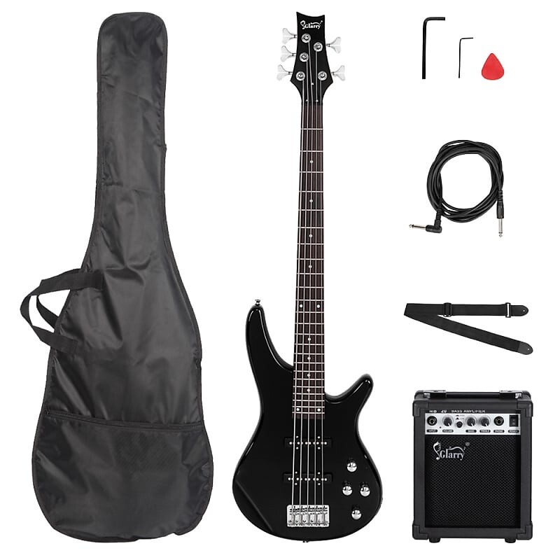 Басс гитара Glarry Black GIB 5 String Electric Bass Guitar SS Pick-up + 20W Amplifier
Басс гитара Glarry Black GIB 5 String Electric Bass Guitar SS Pick-up + 20W Amplifier