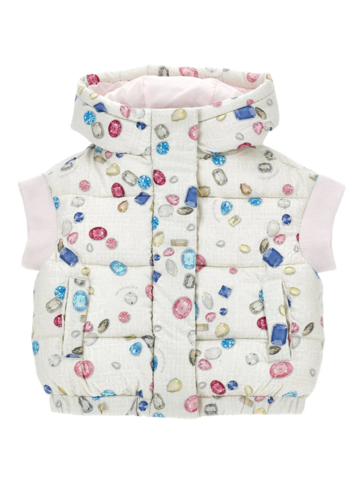 Monnalisa стеганый жилет с капюшоном, белый
Monnalisa стеганый жилет с капюшоном, белый