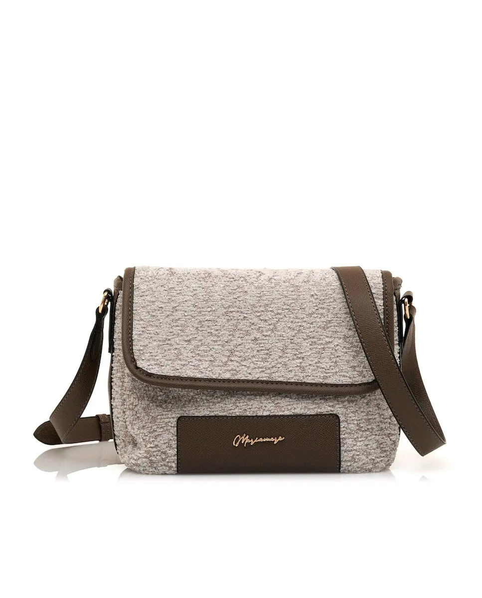 Женская сумка-бандо из плетеной ткани с клапаном Mariamare, бежевый
Женская сумка-бандо из плетеной ткани с клапаном Mariamare, бежевый