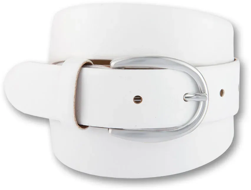 Кожаный ремень BERND GÖTZ, серебряная дизайнерская застежка в форме подковы, белый
Кожаный ремень BERND GÖTZ, серебряная дизайнерская застежка в форме подковы, белый