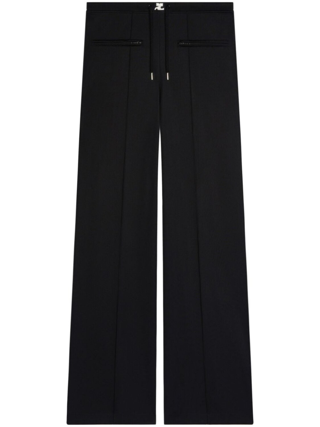 Courrèges спортивный костюм интерлок с низкой посадкой мешковатые брюки, черный 
Courrèges спортивный костюм интерлок с низкой посадкой мешковатые брюки, черный