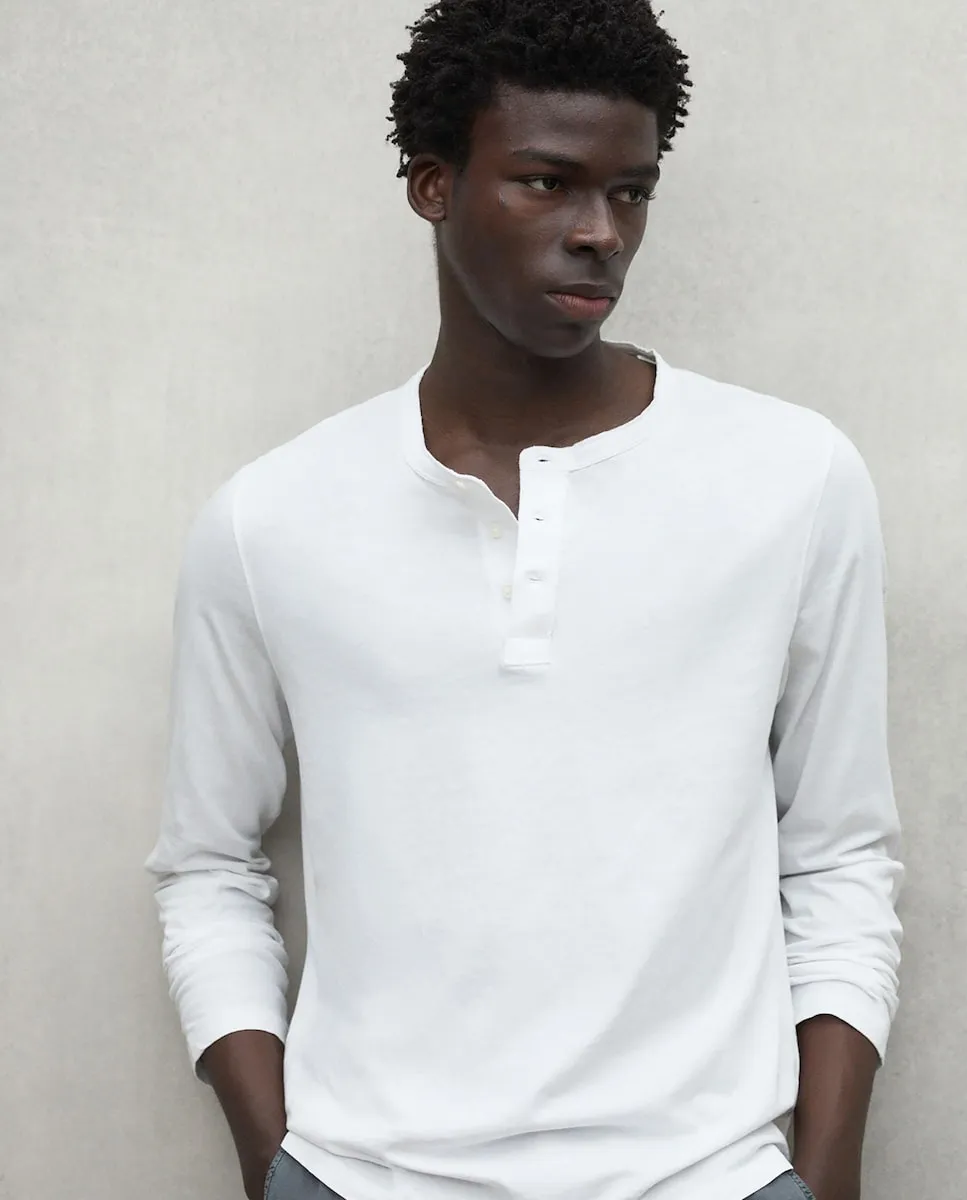 Мужская футболка с длинными рукавами и застежкой на пуговицы на шее Ecoalf, белый
Мужская футболка с длинными рукавами и застежкой на пуговицы на шее Ecoalf, белый