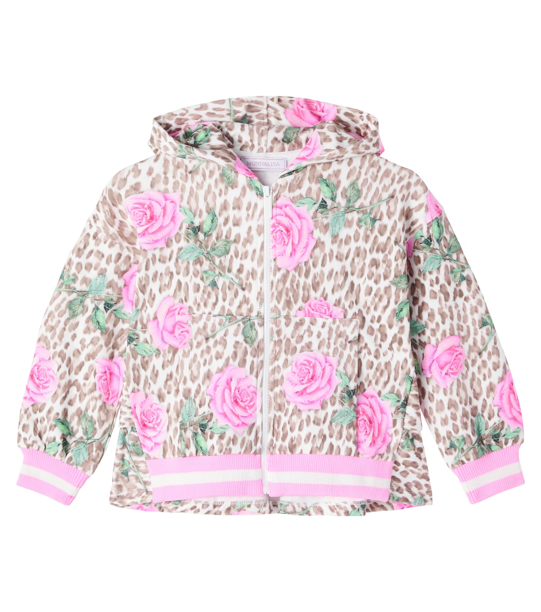 Куртка из хлопковой смеси с цветочным леопардовым принтом Monnalisa, Maculato
Куртка из хлопковой смеси с цветочным леопардовым принтом Monnalisa, Maculato