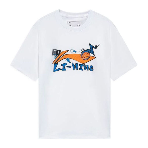 Футболка с баскетбольной графикой Li-Ning, белый 
Футболка с баскетбольной графикой Li-Ning, белый