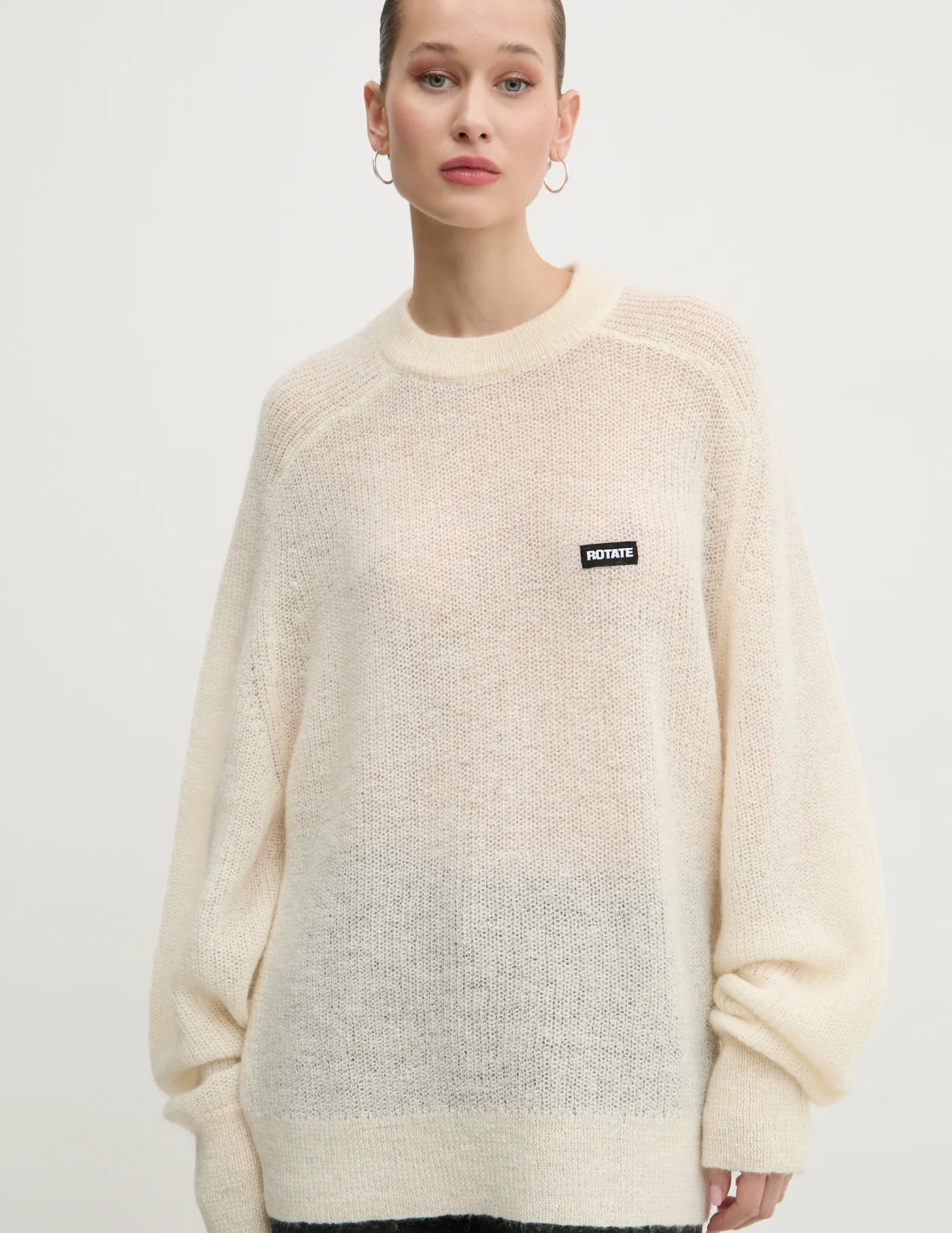Шерстяной свитер Rotate, бежевый 
Шерстяной свитер Rotate, бежевый