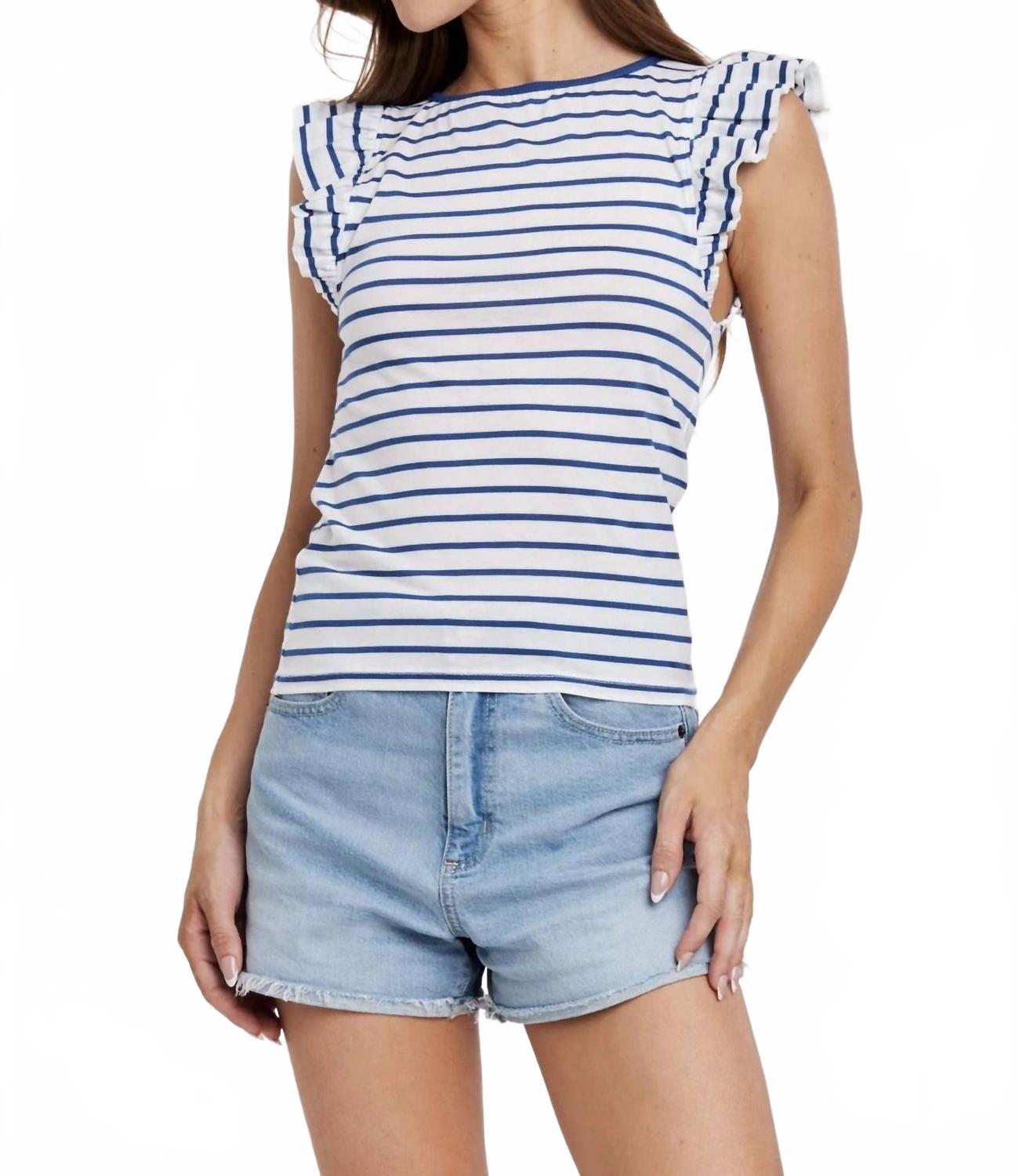 Топ Akiko в сине-белом цвете Another Love
Топ Akiko в сине-белом цвете Another Love