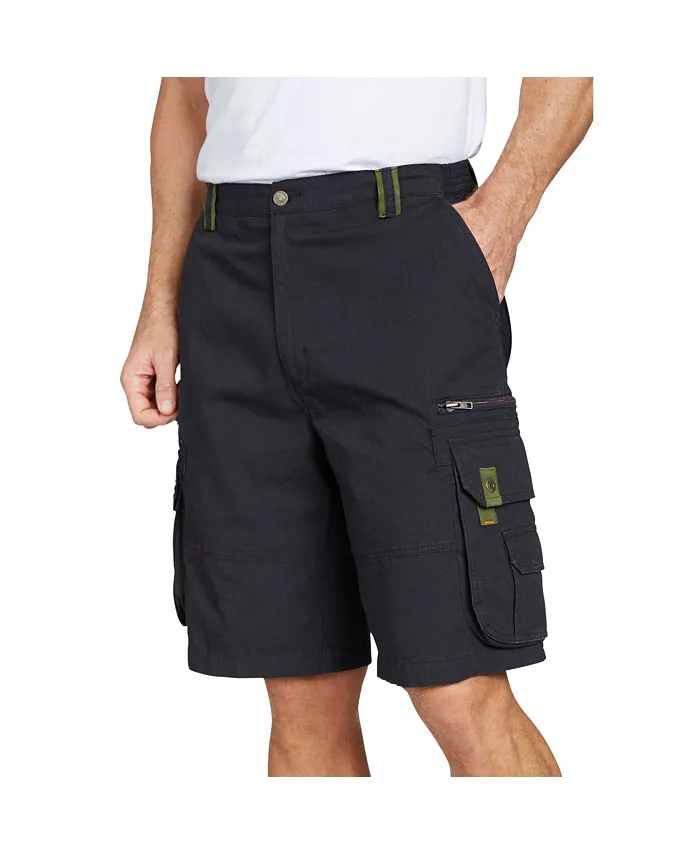 Мужские шорты-карго Ripstop от KingSize Boulder Creek, черный
Мужские шорты-карго Ripstop от KingSize Boulder Creek, черный