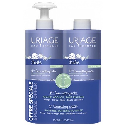 Детская очищающая вода Uriage Baby 1st Cleansing Water 500ml - Pack of 2
Детская очищающая вода Uriage Baby 1st Cleansing Water 500ml - Pack of 2